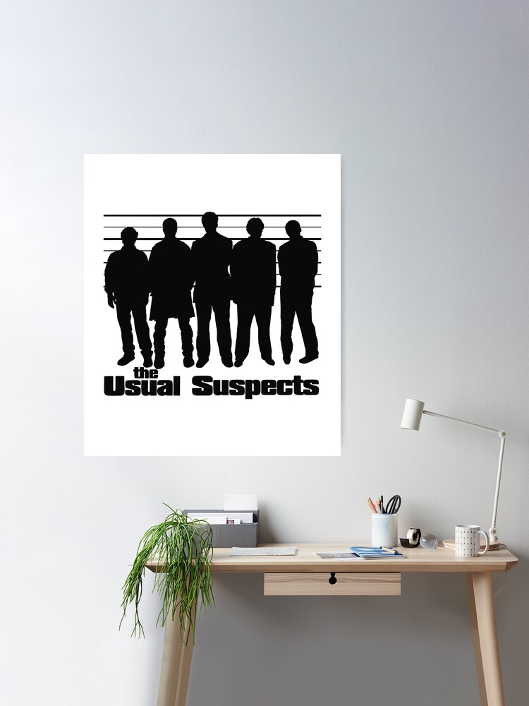 The Usual Suspects movie black Poster for Sale by LapinMagnetik