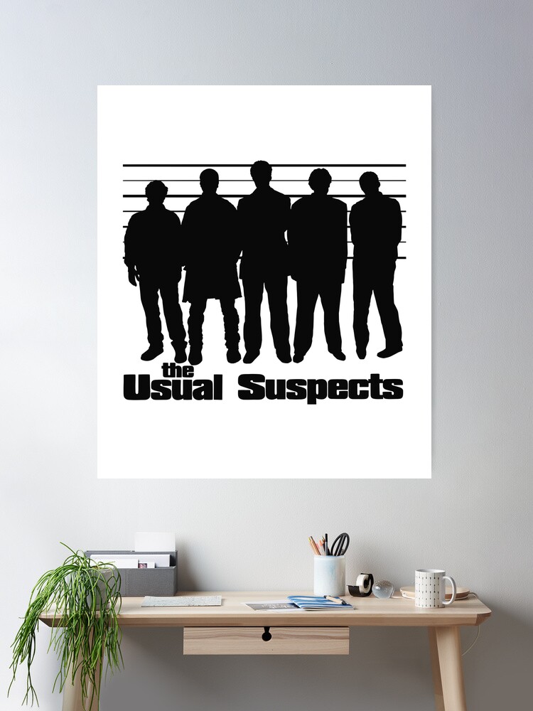 The Usual Suspects movie black Poster for Sale by LapinMagnetik