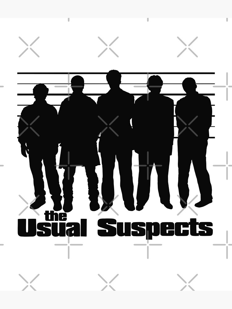 The Usual Suspects movie black Poster for Sale by LapinMagnetik