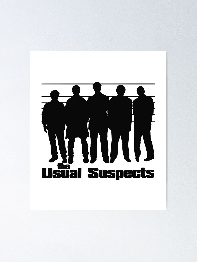 The Usual Suspects movie black Poster for Sale by LapinMagnetik