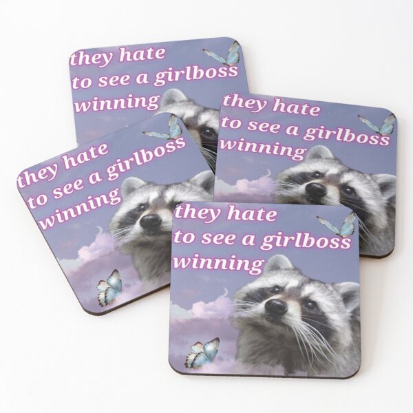 Item preview, odian ver a un mapache ganador de girlboss designed and sold by Lauren Kenney.