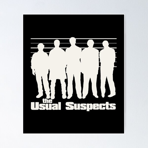 The Usual Suspects movie black Poster for Sale by LapinMagnetik