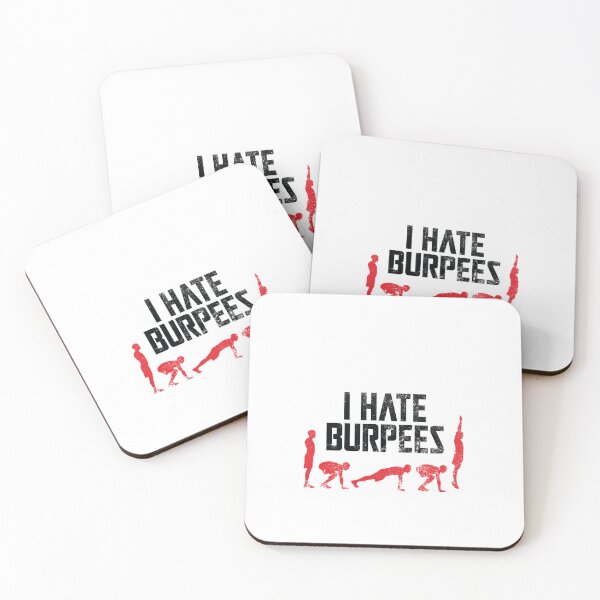 Item preview, I hate burpees designed and sold by BubblerDesign.