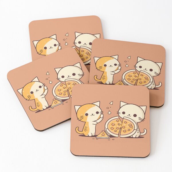 Item preview, Cute Cats Eating Pizza - 03 designed and sold by YoobiArt.