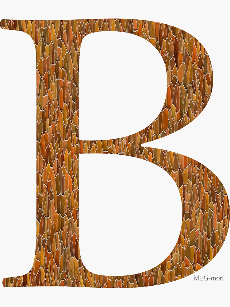 "Alphabet Letter B" Sticker For Sale By MEG-mon | Redbubble