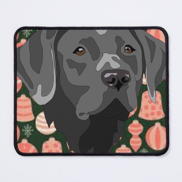 Item preview, Silver lab Christmas pattern designed and sold by LeahcarsArt.