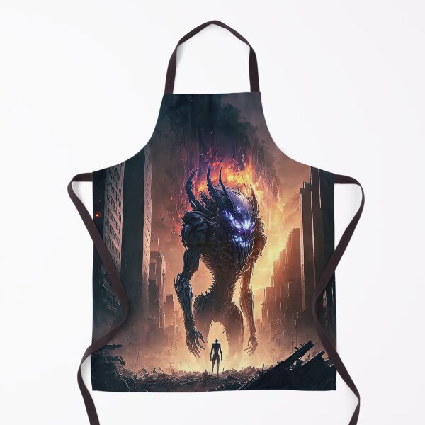 Item preview, Monster walking through and destroying a city with fire designed and sold by mrlongfield.