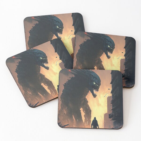 Item preview, Monster walking through and destroying a city with fire designed and sold by mrlongfield.