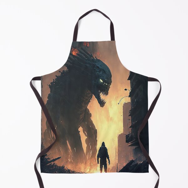 Item preview, Monster walking through and destroying a city with fire designed and sold by mrlongfield.