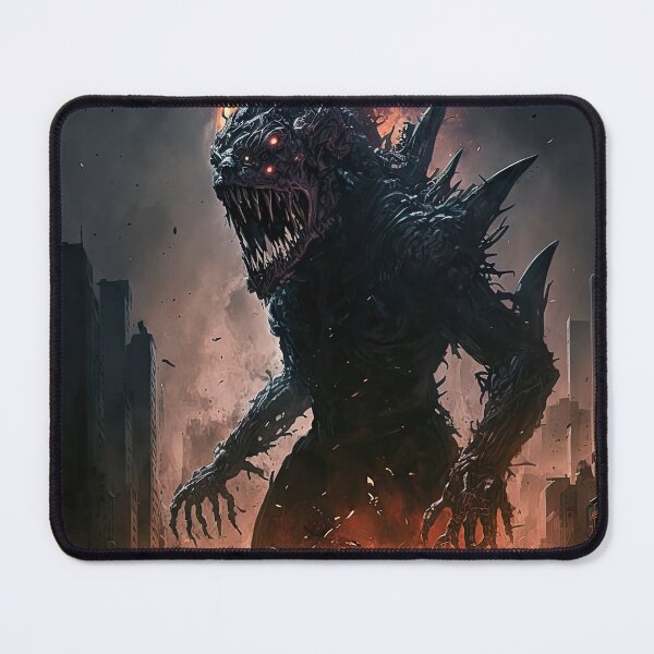 Item preview, Monster walking through and destroying a city with fire designed and sold by mrlongfield.