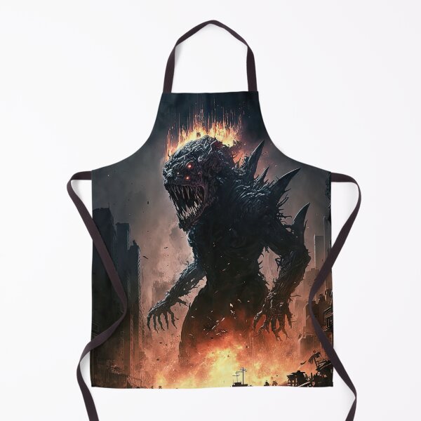 Item preview, Monster walking through and destroying a city with fire designed and sold by mrlongfield.