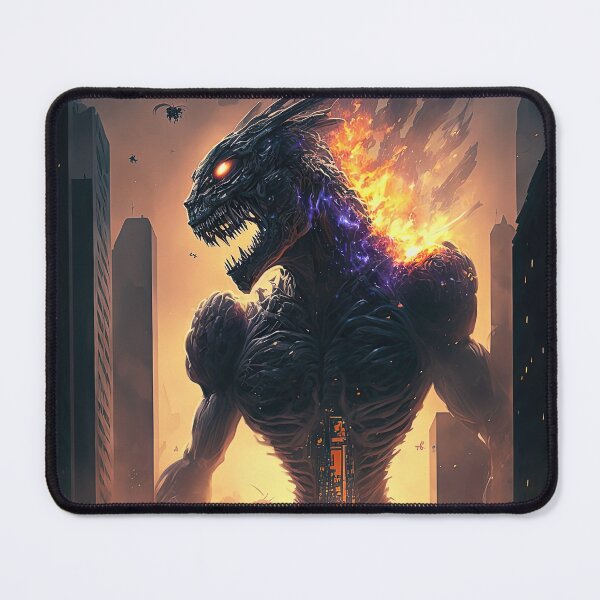 Item preview, Monster walking through and destroying a city with fire designed and sold by mrlongfield.