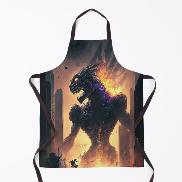 Item preview, Monster walking through and destroying a city with fire designed and sold by mrlongfield.