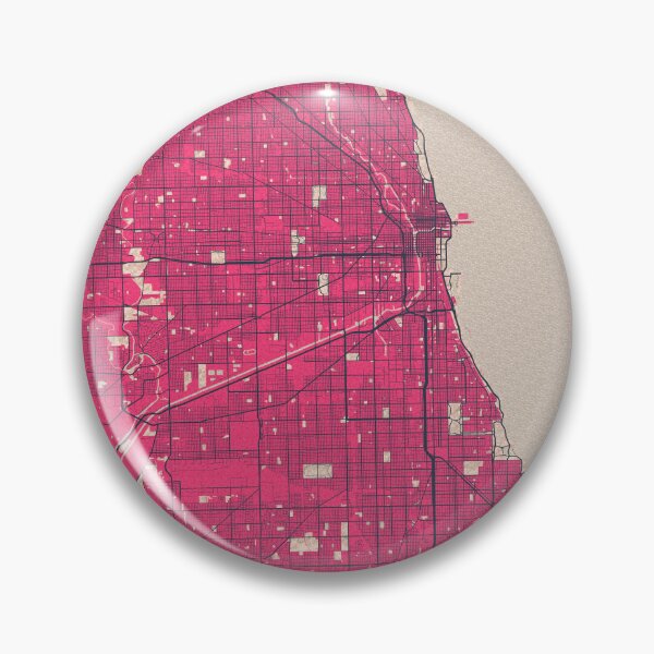 Item preview, Chicago City Map of Illinois, USA  - Blossom designed and sold by deMAP.