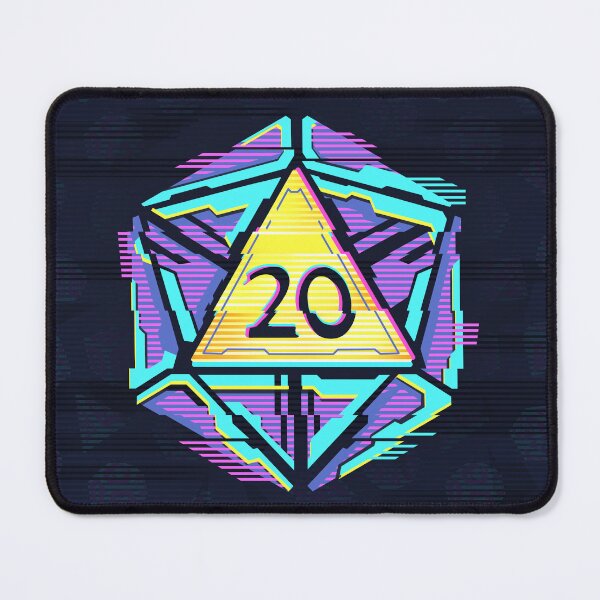 Item preview, Neon Punk Glitch D20 designed and sold by MaratusFunk.