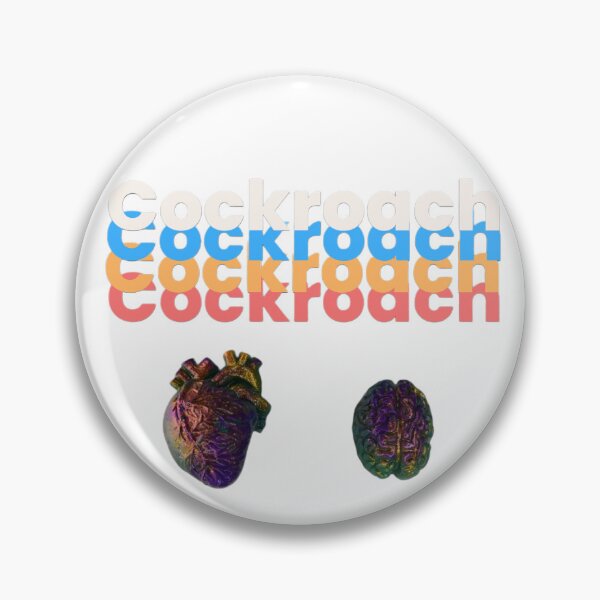 Item preview, Cockroach Colorful Anatomic heart and brain  designed and sold by cockroachMag.