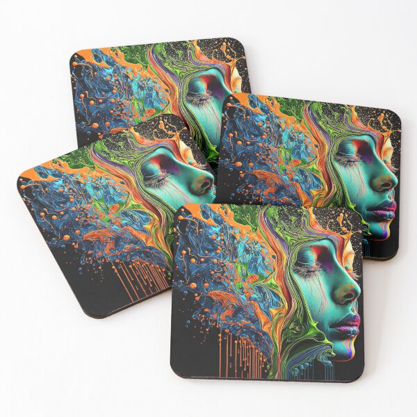 Artikelvorschau, Woman face in liquid paint look entworfen und verkauft von mrlongfield.