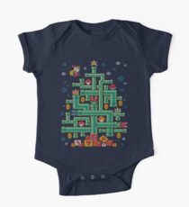 It's a tree, Mario! Short Sleeve Baby One-Piece