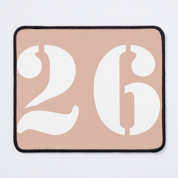 Item preview, Number Twenty Six (26) in Pink Circle designed and sold by Ching Teoh.