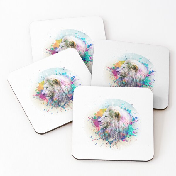 Item preview, Lion painted watercolor designed and sold by Zip-Zup.