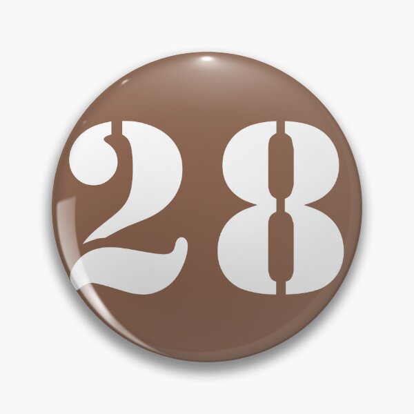 Item preview, Number Twenty Eight (28) in Brown Circle designed and sold by Ching Teoh.