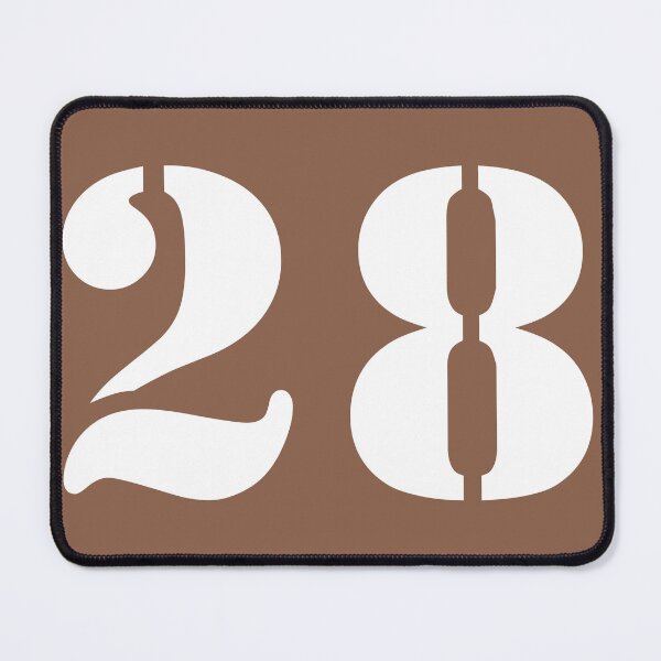 Item preview, Number Twenty Eight (28) in Brown Circle designed and sold by Ching Teoh.
