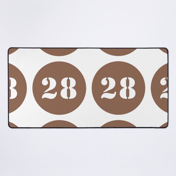 Item preview, Number Twenty Eight (28) in Brown Circle designed and sold by Ching Teoh.