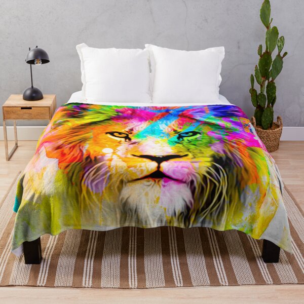 Item preview, Lion watercolor painted designed and sold by Zip-Zup.