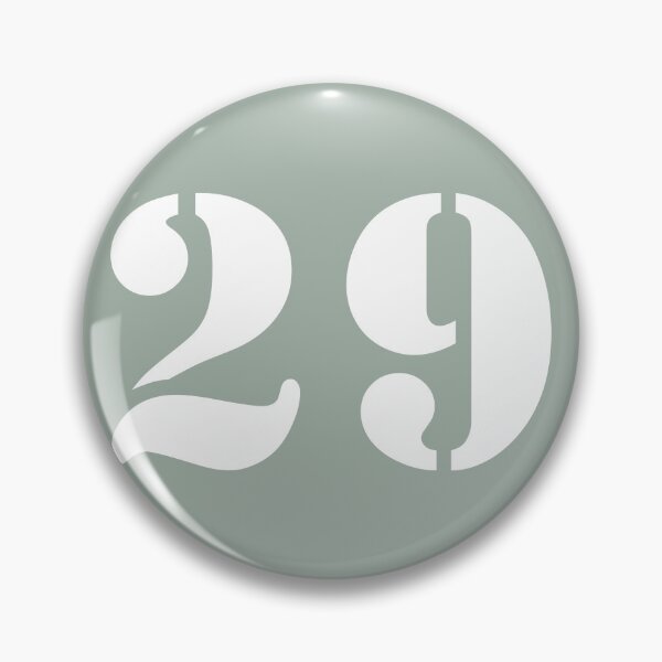 Item preview, Number Twenty Nine (29) in Sage Green Circle designed and sold by Ching Teoh.