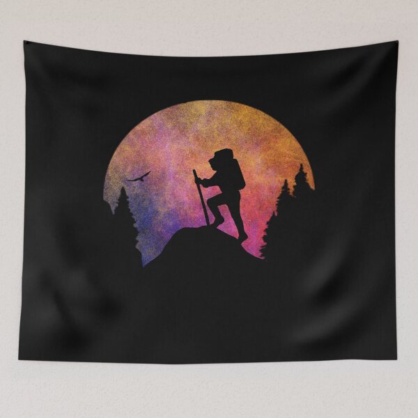 Item preview, Hiking Art Cute Hiking Vintage Sunset For Hiking Lover Funny Hiking Camping Gift  designed and sold by Thecitiesstore.