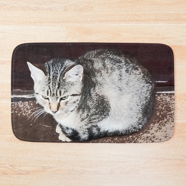 Item preview, The cat is sitting in front of the door. designed and sold by slikar.