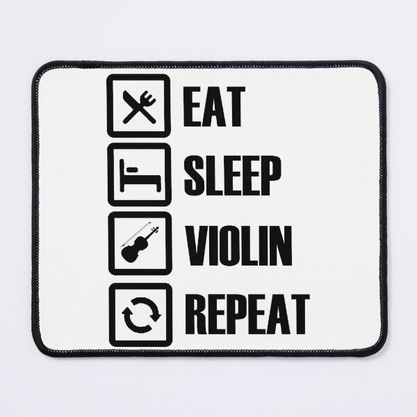 Item preview, eat sleep violin repeat designed and sold by SwifTech.