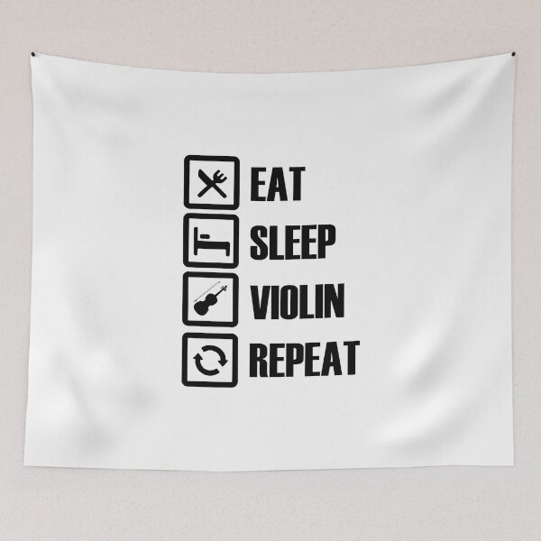 Item preview, eat sleep violin repeat designed and sold by SwifTech.