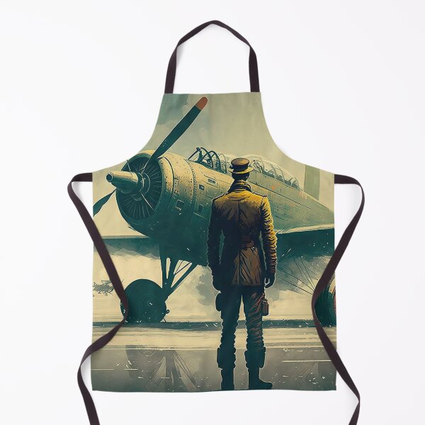 Artikelvorschau, Vintage aviation poster look with a pilot and airplane entworfen und verkauft von mrlongfield.