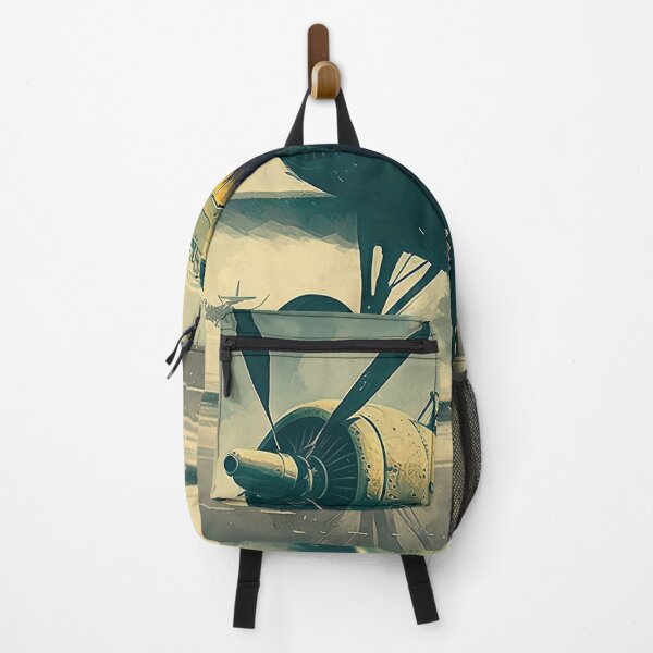 Item preview, Vintage aviation poster look with a pilot and airplane designed and sold by mrlongfield.