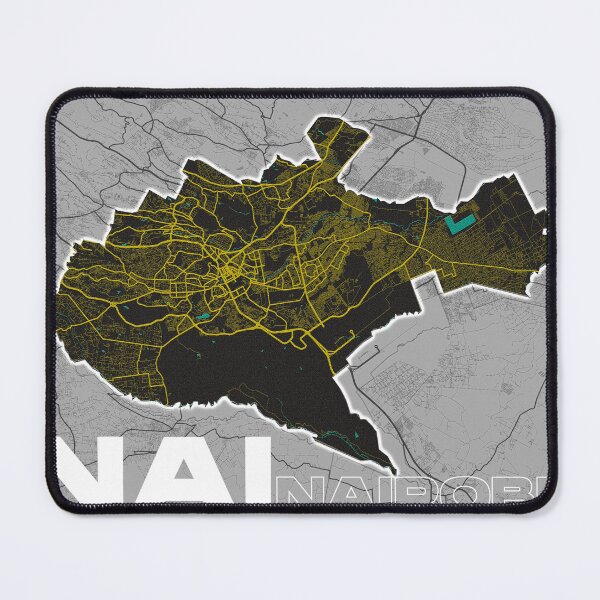 Item preview, Nairobi, Kenya map designed and sold by wamuigaworld.