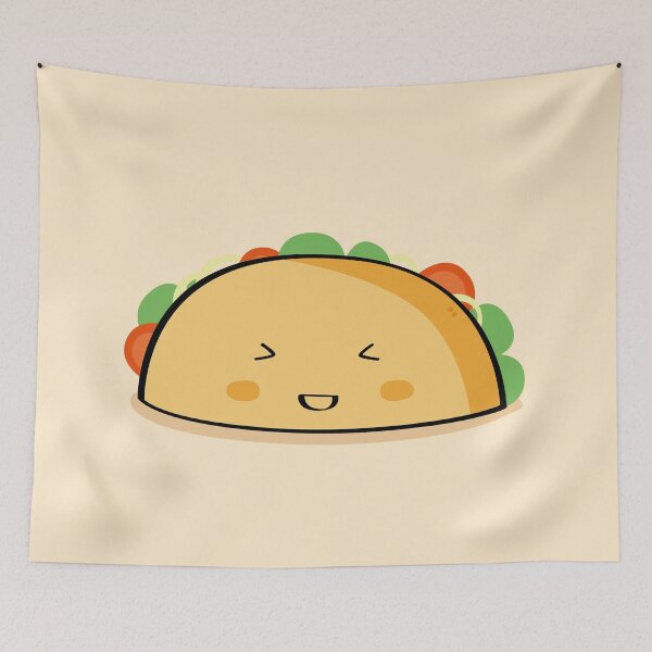 Item preview, Cute taco illustration designed and sold by CutestShopEver.