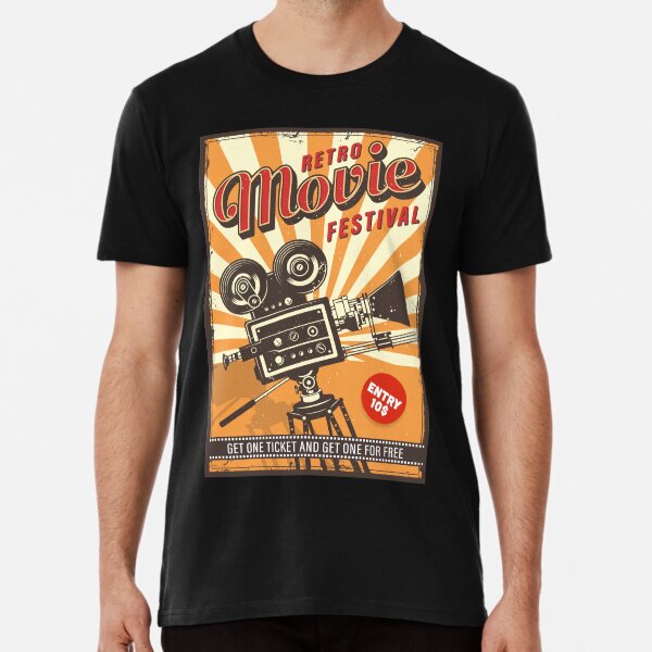 Item preview, Movie Festival Retro Cinema Ticket designed and sold by BorJam.