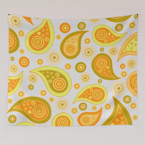 Item preview, Retro Inspired Paisley designed and sold by TotallyRetroArt.