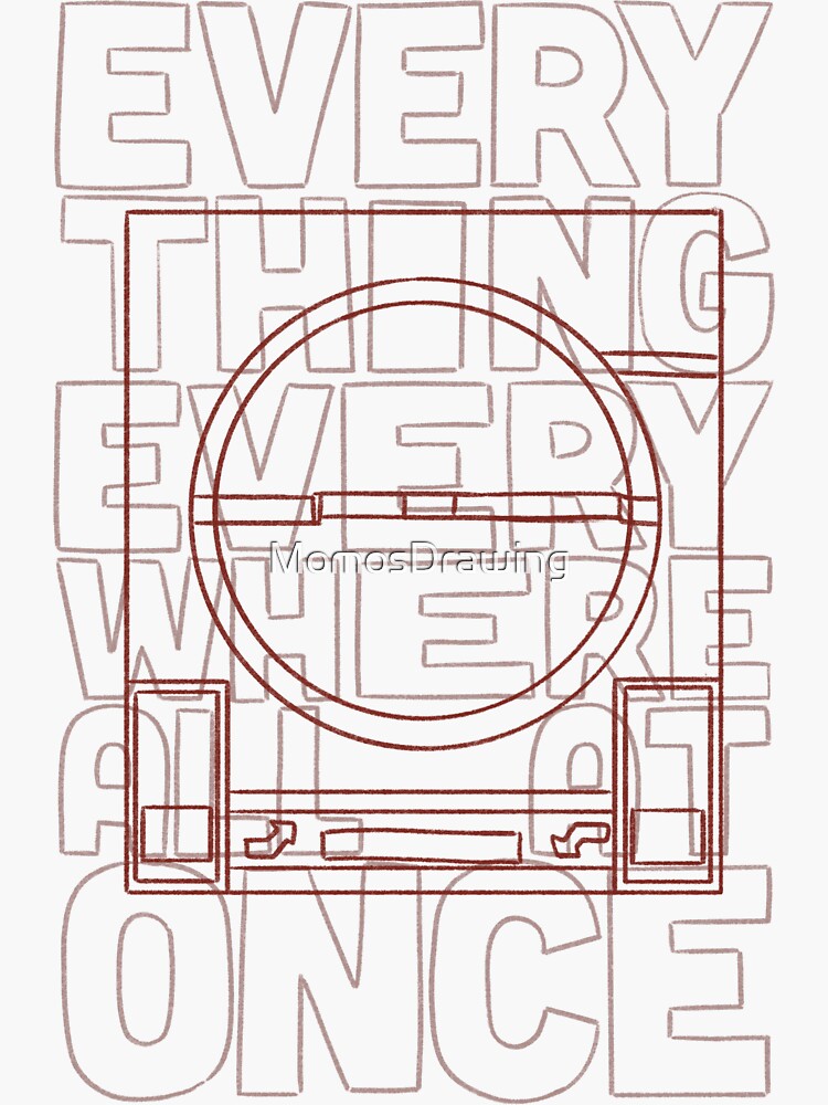 "Everything everywhere all at once laundry coin." Sticker for Sale by MomosDrawing Redbubble