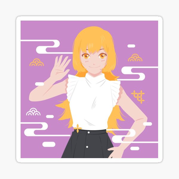 "Anime Hand Drawn Kawaii Girl Illustration" Sticker For Sale By ...