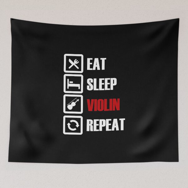 Item preview, eat sleep violin repeat designed and sold by SwifTech.