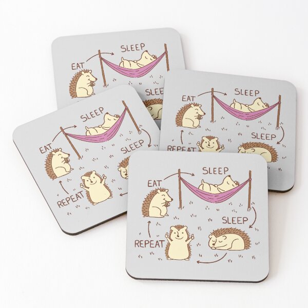 Item preview, Hedgehog Eat Sleep Sleep Repeat designed and sold by FineArc.
