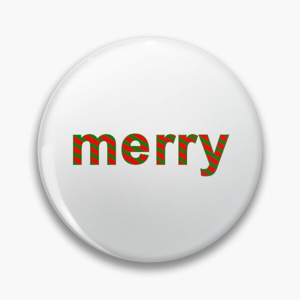 Item preview, Striped Merry, red and green stripes, Merry Christmas designed and sold by BearAndCat.