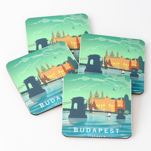 Item preview, Budapest Skyline Travel prin designed and sold by DimDom.