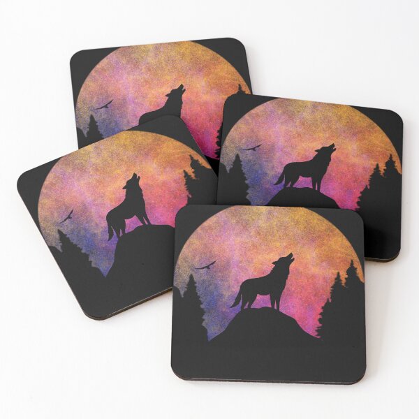 Item preview, Wolf Art Cute Vintage Sunset Design For Wolves Lover Funnu Wolf Gift Idea designed and sold by Thecitiesstore.