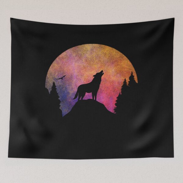 Item preview, Wolf Art Cute Vintage Sunset Design For Wolves Lover Funnu Wolf Gift Idea designed and sold by Thecitiesstore.