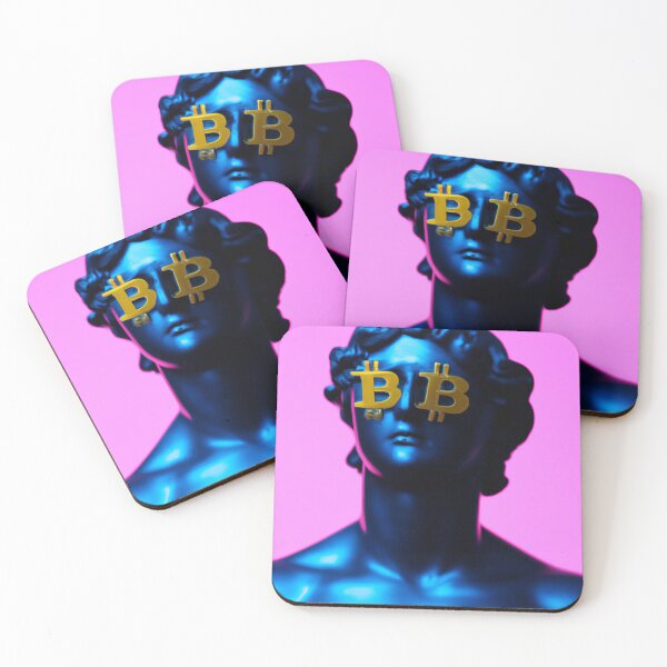 Item preview, cyberpunk David with bitcoin eyes designed and sold by KrafterMumford.