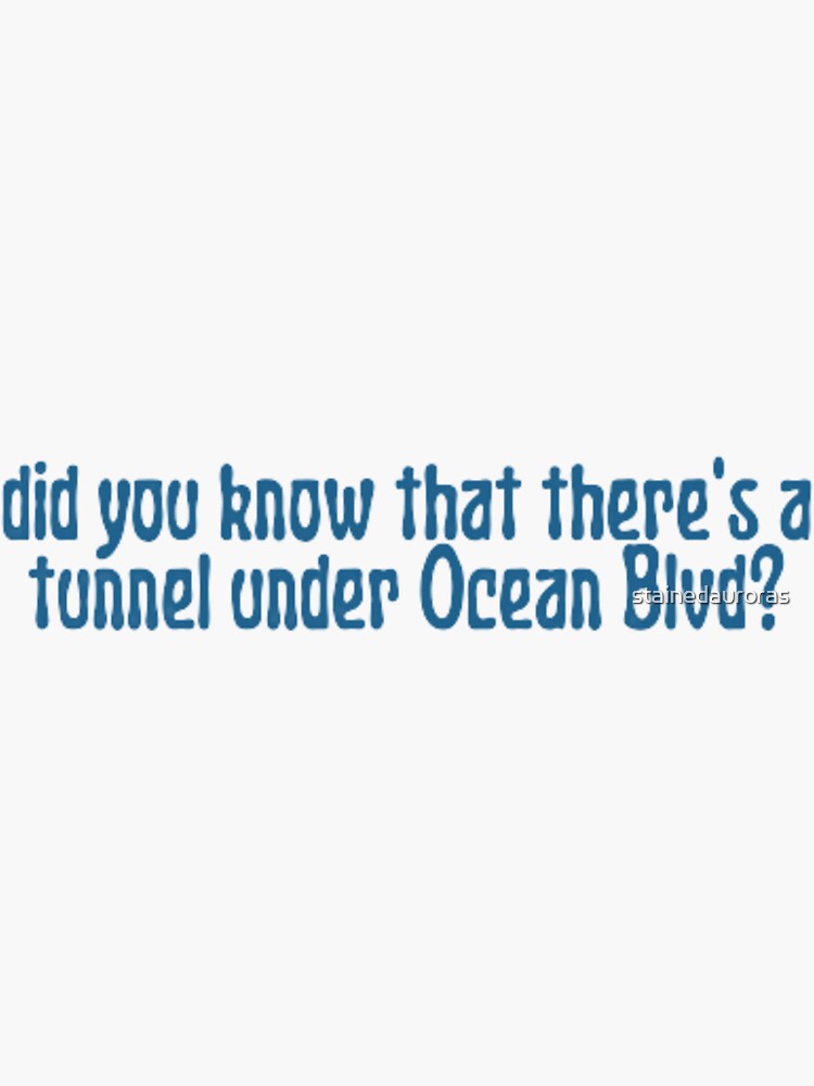 Lana Del Rey DID YOU KNOW THAT THERE'S A TUNNEL UNDER OCEAN BLVD:Cd + Exc  Poster