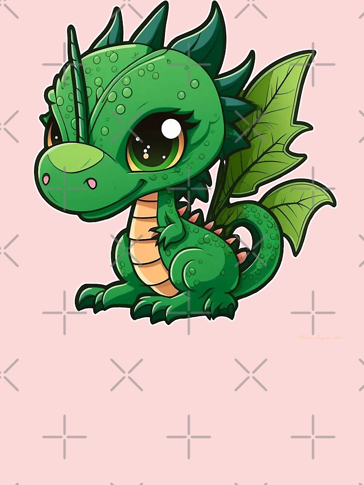 Cute Cartoon Dragon - Prints for Kids Kids T-Shirt for Sale by